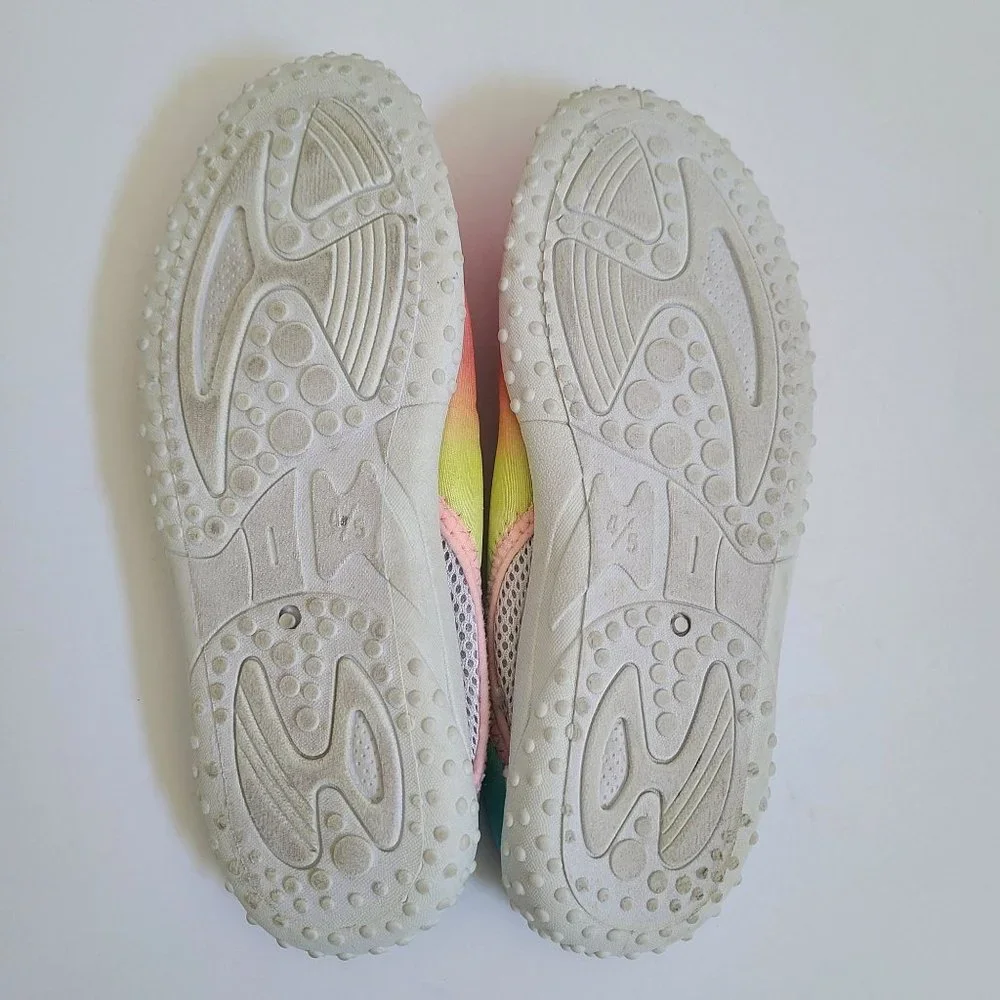 Children's Place Girls Water Shoes Pink RAINBOW Pool Beach
